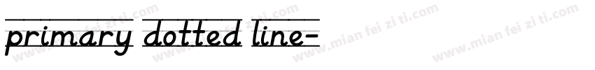 primary dotted line字体转换